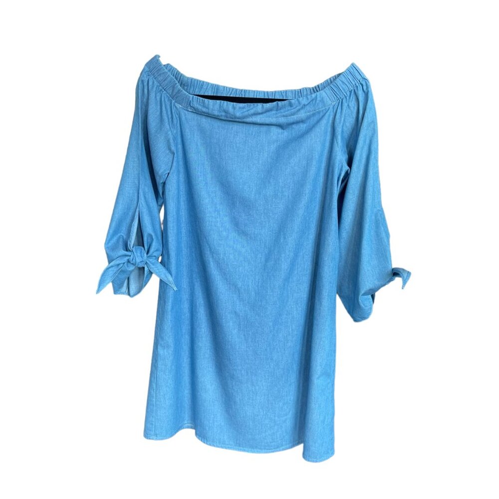 Altar'd‎ State Chambray Off-The-Shoulder Dress